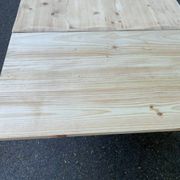 Grande table de ferme monastère décapée en bois brut extensible 200 à 300cm