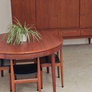 Table de repas et 4 chaises par Hans Olsen pour Frem Rojle  Danemark