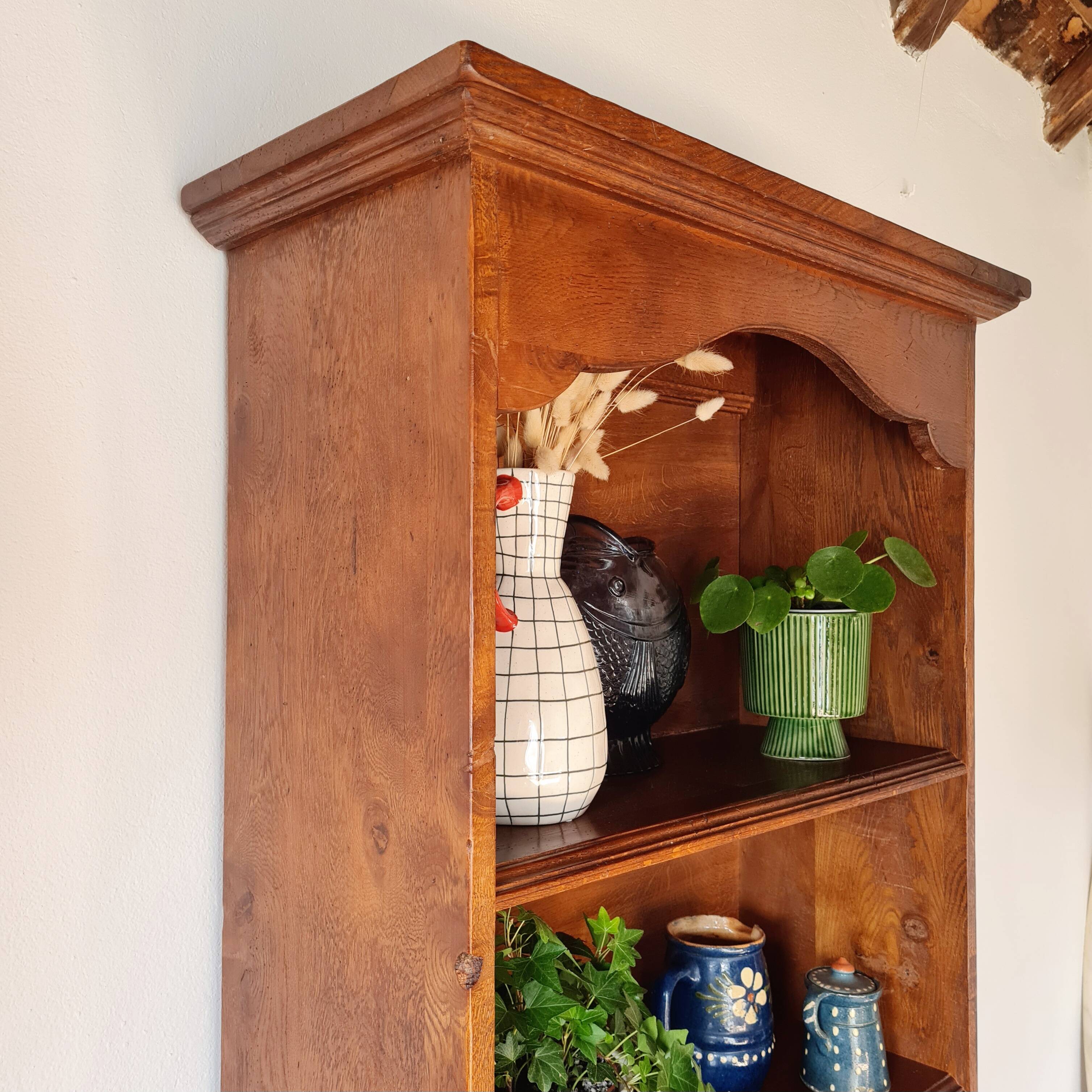 Ancient library in solid wood