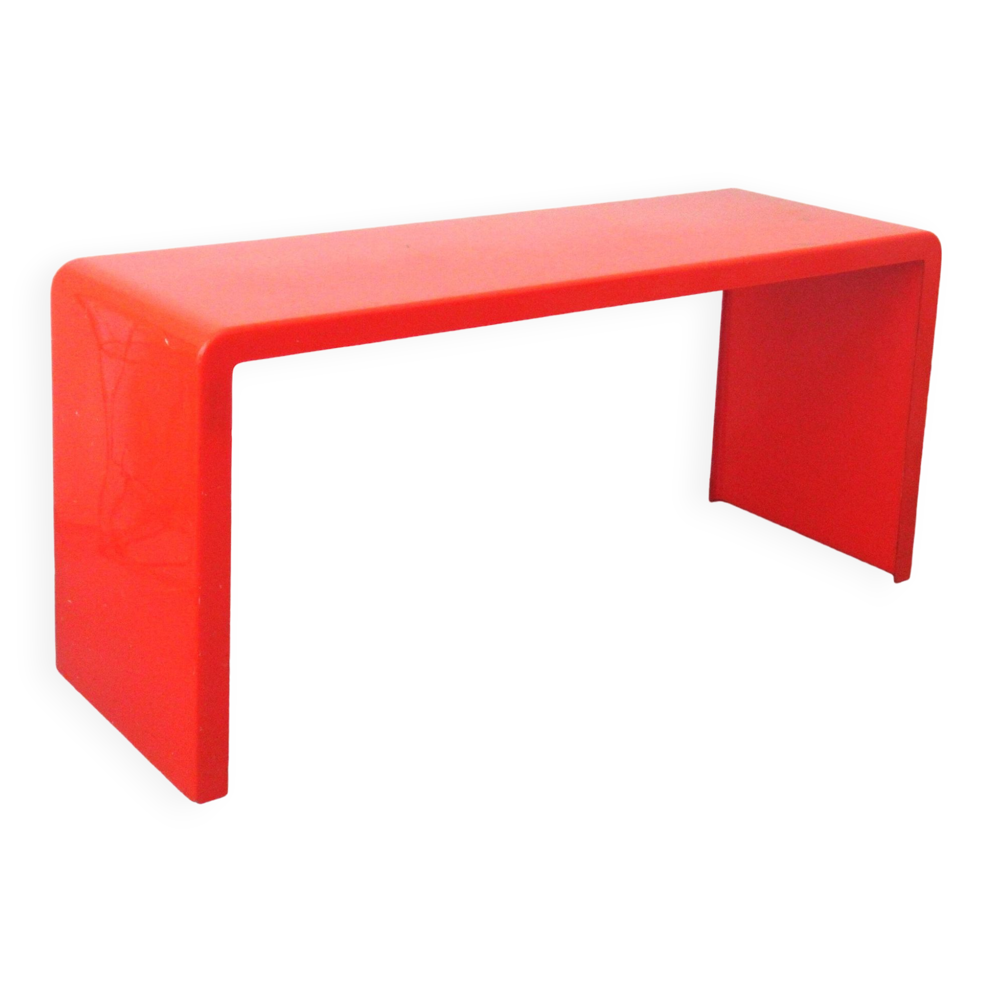 Bureau en fibre de verre orange Années 60