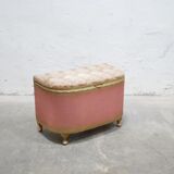 Vintage wooden bench chest