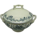 soup tureen Badonviller Théophile Fenal jasmine and butterflies decor