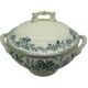 soup tureen Badonviller Théophile Fenal jasmine and butterflies decor