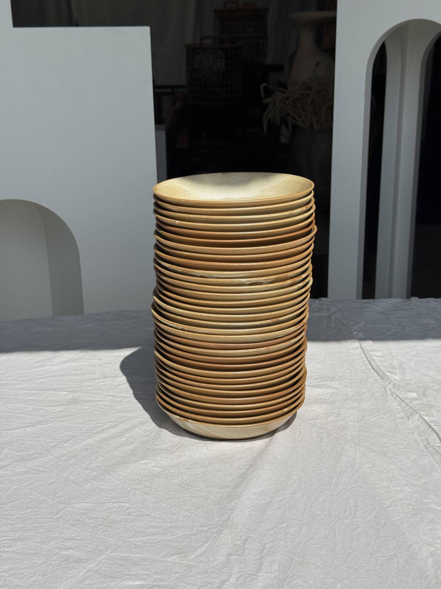 Set of 29 CNP village France D19 soup plates