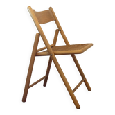 Folding chair with caning
