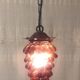 Amber Murano glass cluster pendant - mid 20th century