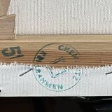Tableau Huile sur toile cntemporaine, signature à identifier