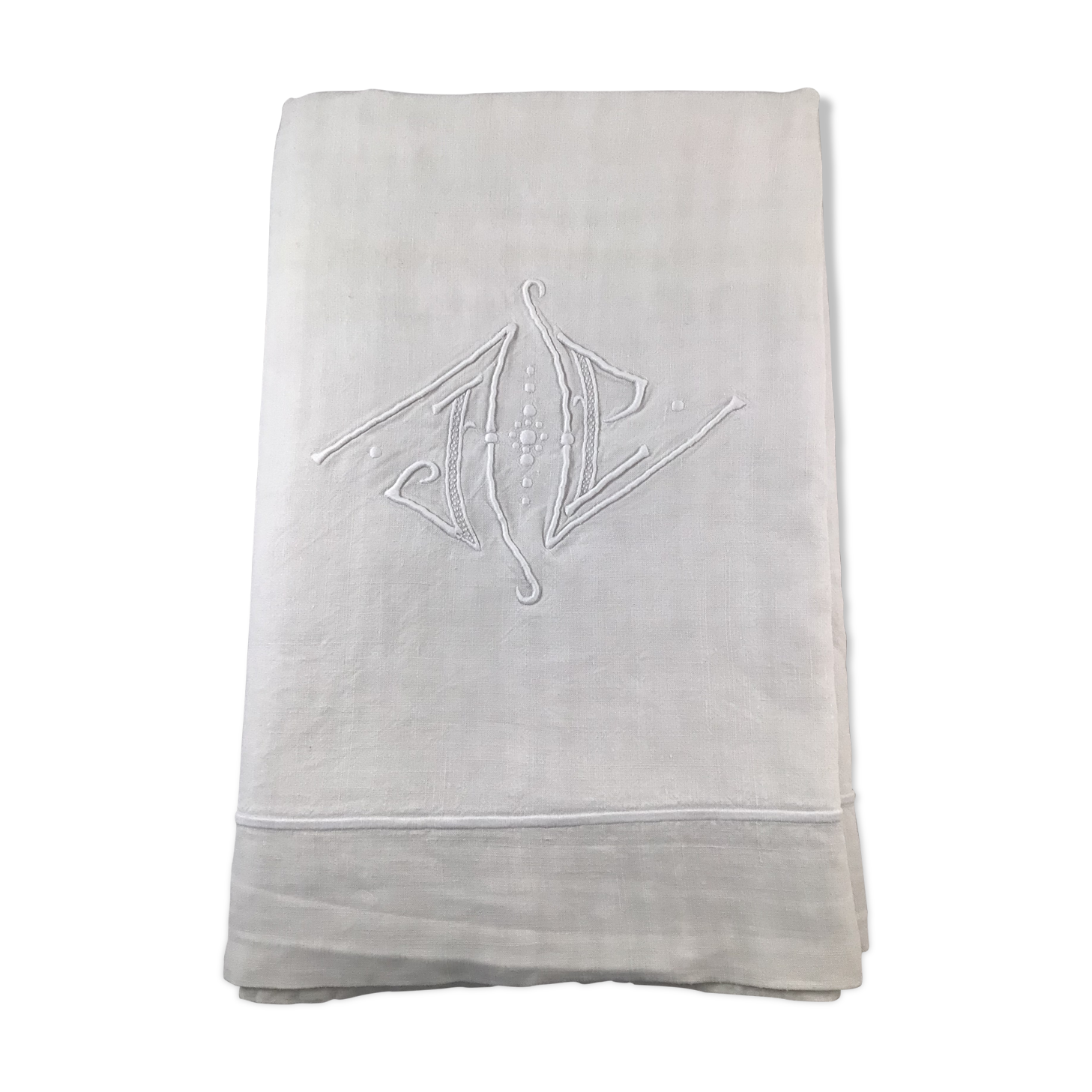 JP embroidered sheet highlighted wide bumblebee dot triangles