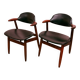Set of 'Koehoorn' / ‘cow horn’ chairs by Tijsseling for Hulmefa, 1960s