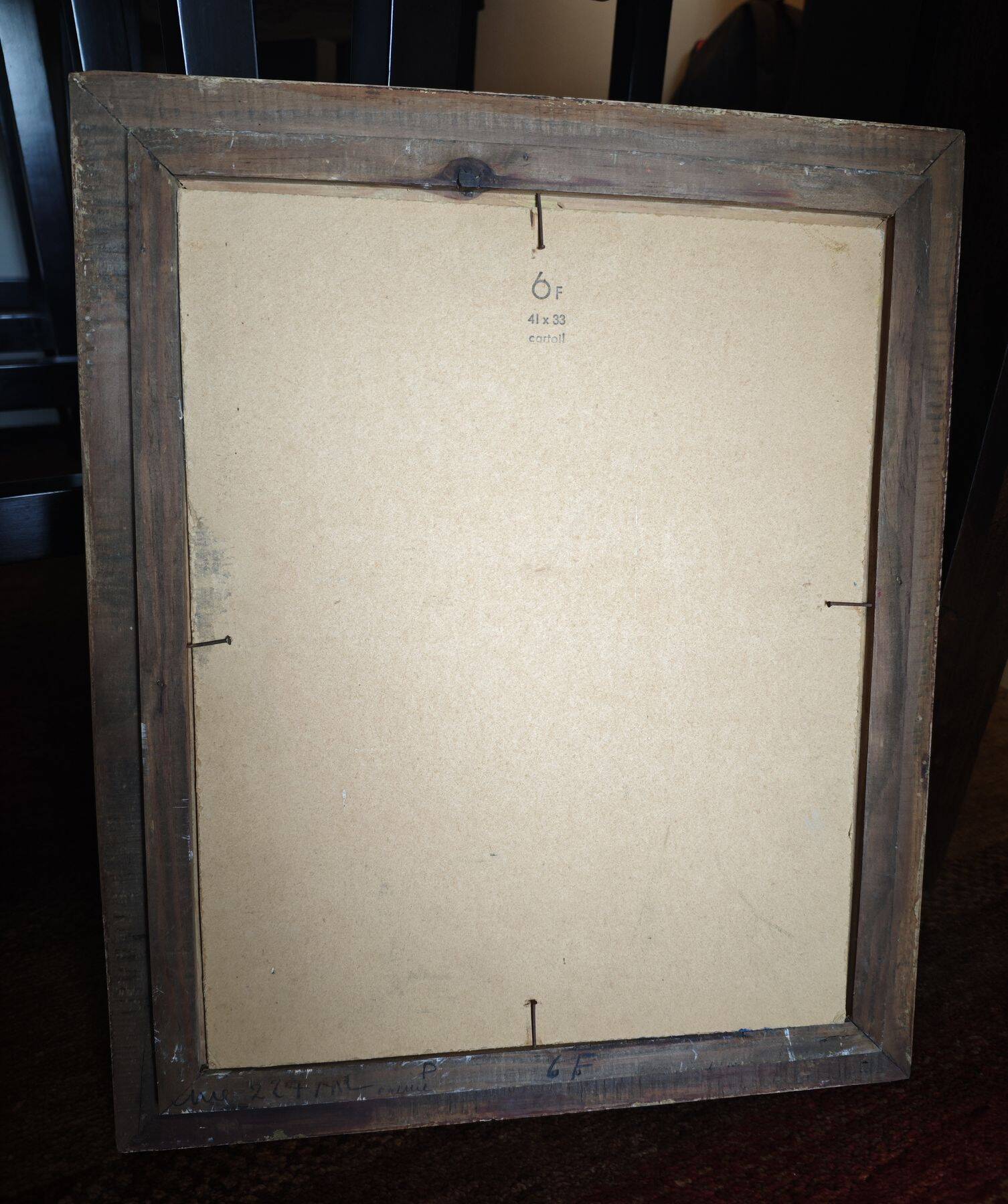 Painting by Jean Micoine - Oil on framed panel - 1953