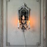 Pair of Venetian Murano Glass Wall Mirrors Circa 1900