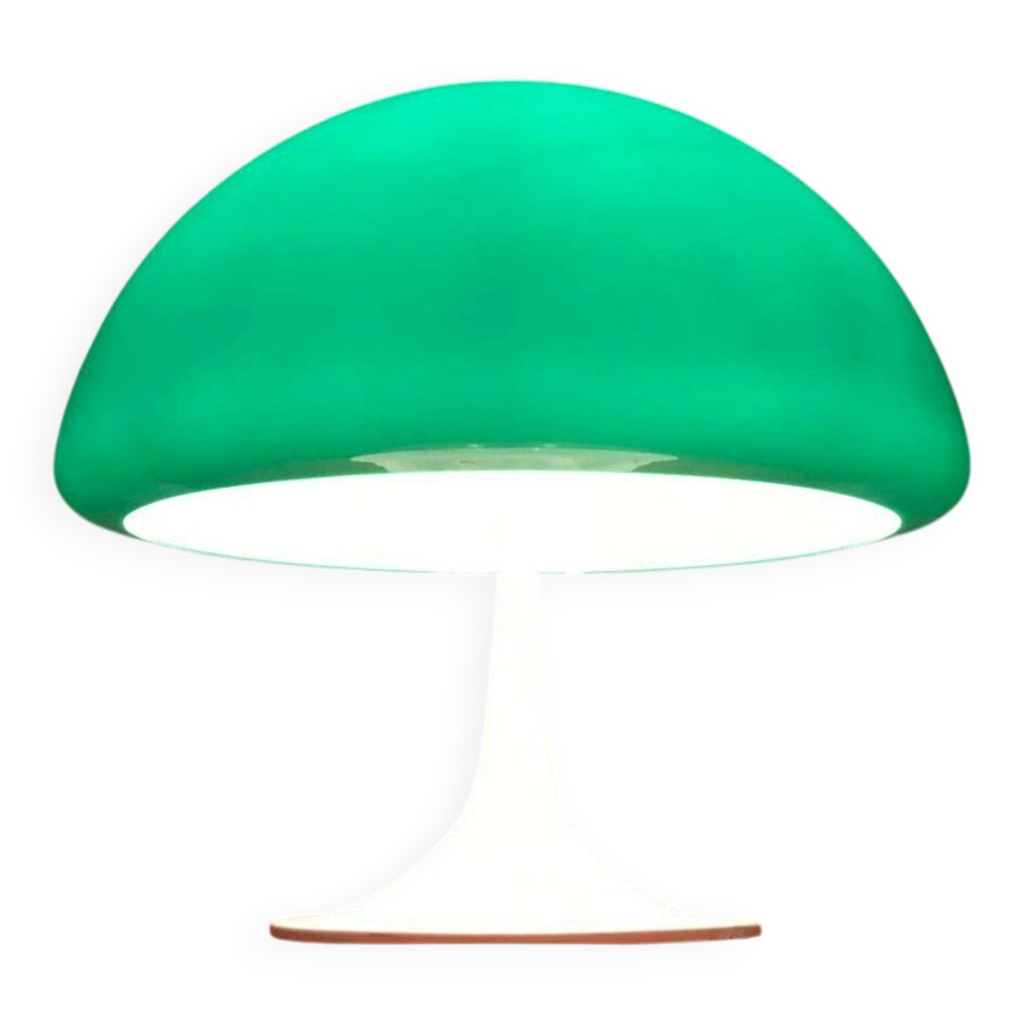 Mid-century green Italian table lamp Toledo by Luigi Massoni for Guzzini, 1960s.