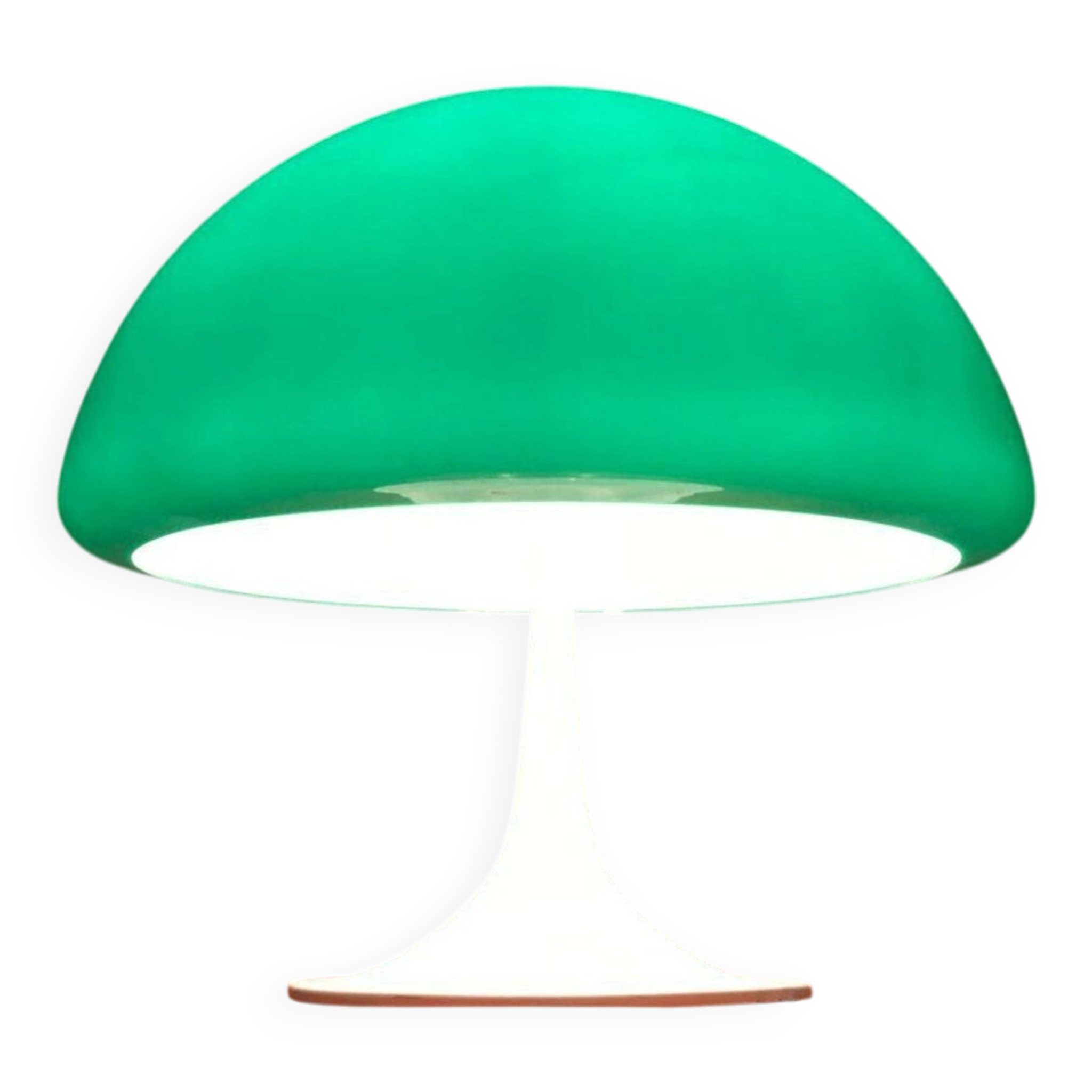 Mid-century green Italian table lamp Toledo by Luigi Massoni for Guzzini, 1960s.