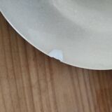 Lot of 4 hollow plates in opaque porcelain from Gien Iron Land model "Florentin" green