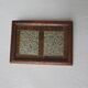 Old wooden photo frame, wall