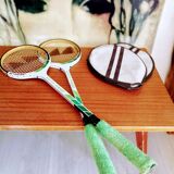Pair of vintage badminton rackets