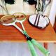 Pair of vintage badminton rackets