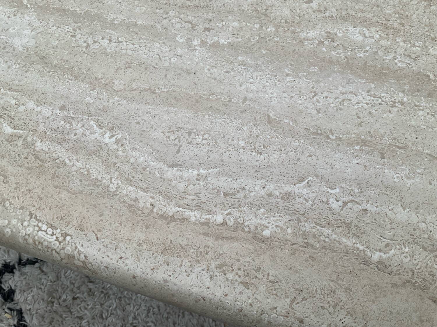 Travertine coffee table, 1970s