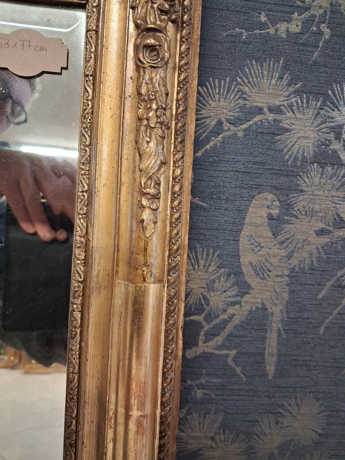 Restoration period mirror 77x63