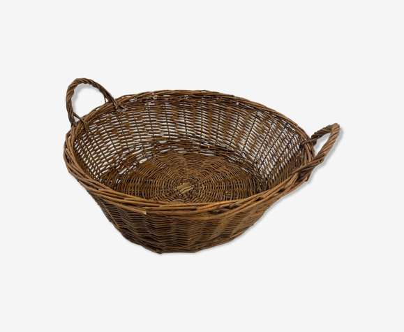 Panier rond en osier souple