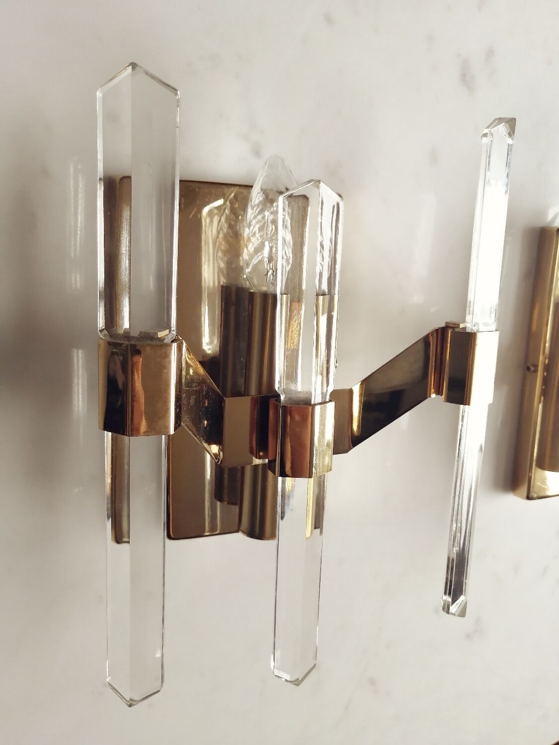 Pair of Sciolari wall lights