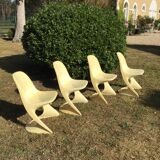 Set of four Casala chairs