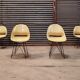 Set of 4 beige chairs by Miroslav Navràtil by Vertex