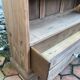 Antique furniture - solid oak shelf