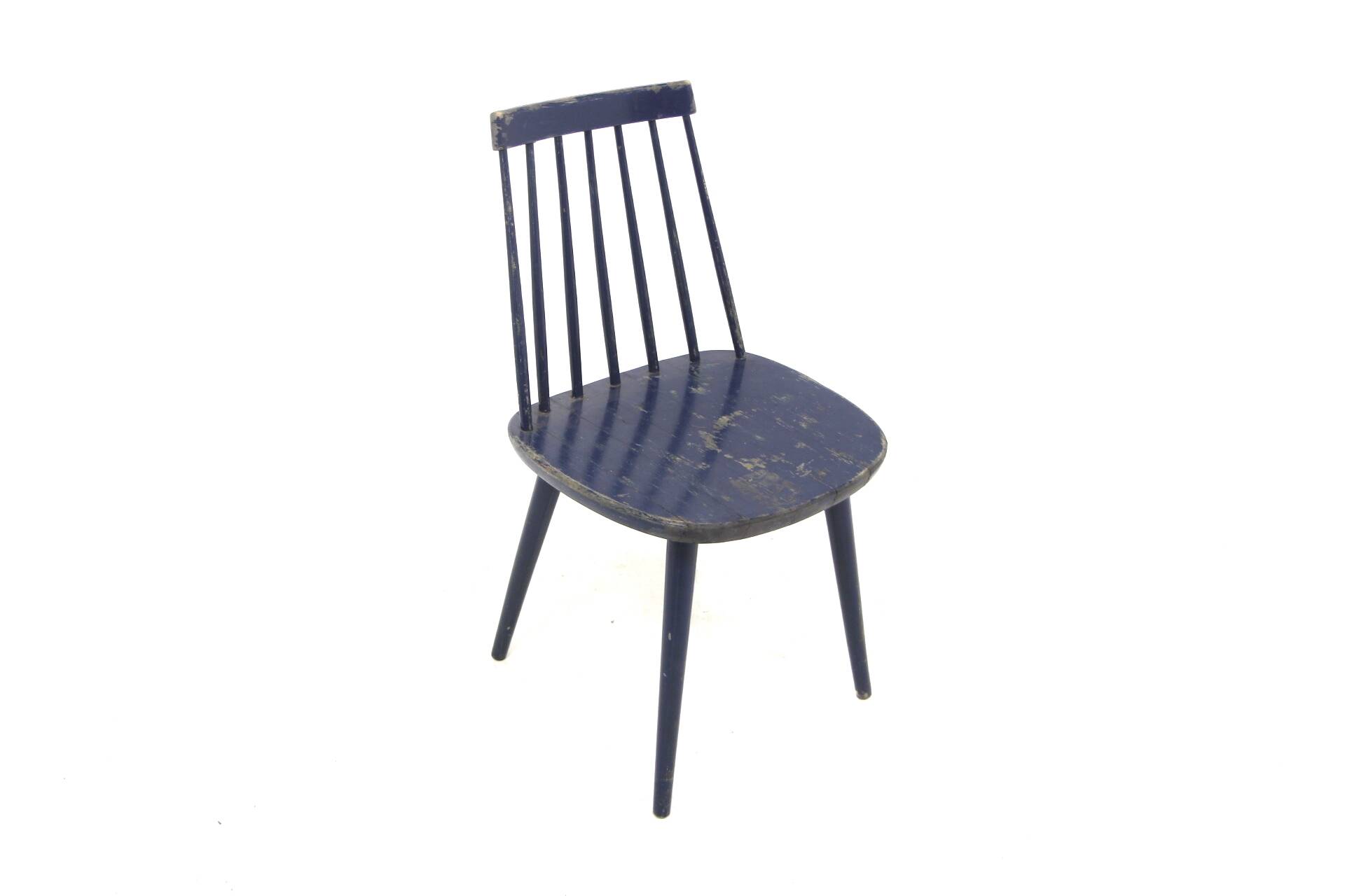 Scandinavian beech chair "Pinnstol", Sweden, 1960