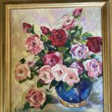 Oil painting on canvas signed, dimensions: height - 49 cm - width - 44 cm -