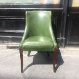 Vintage leather-like armchair