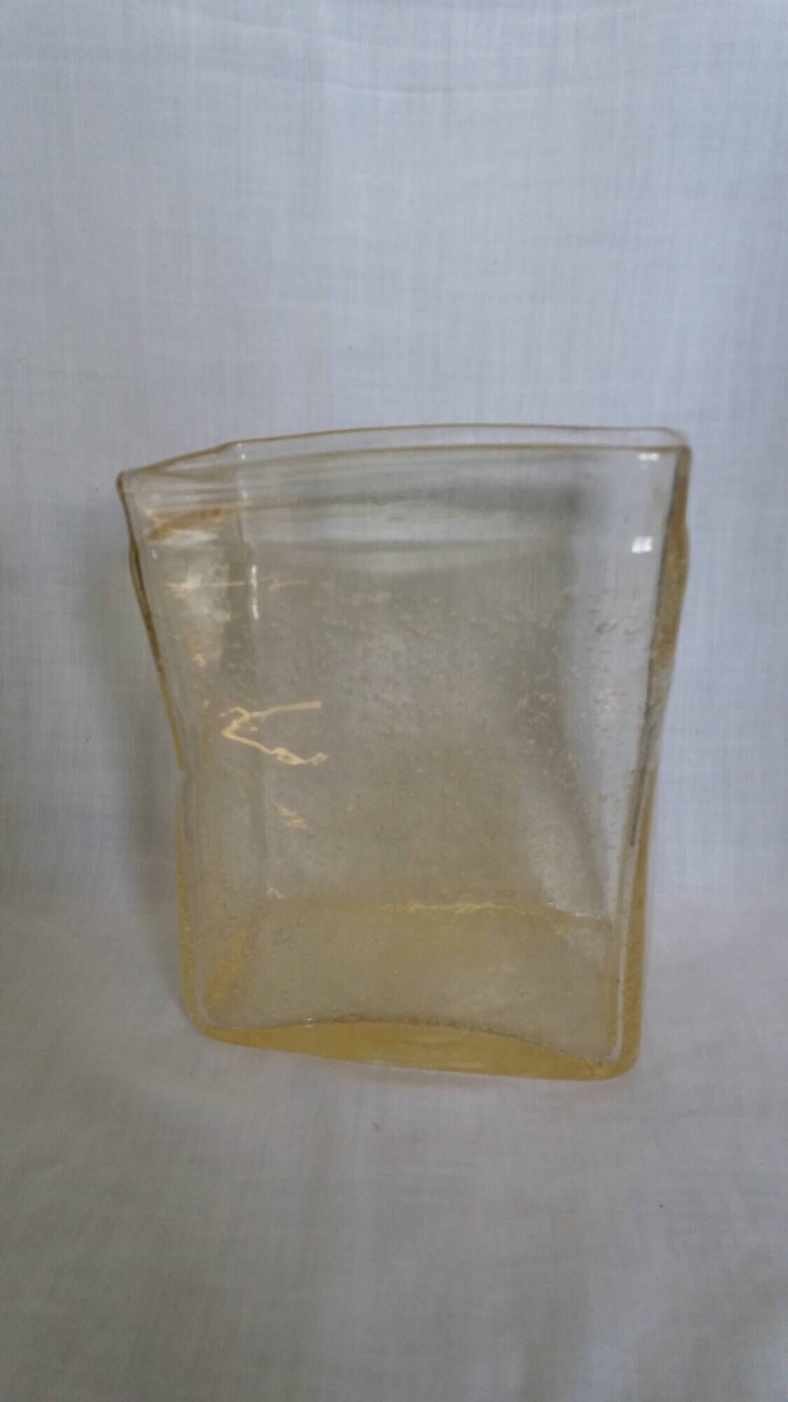 Bubble glass vase