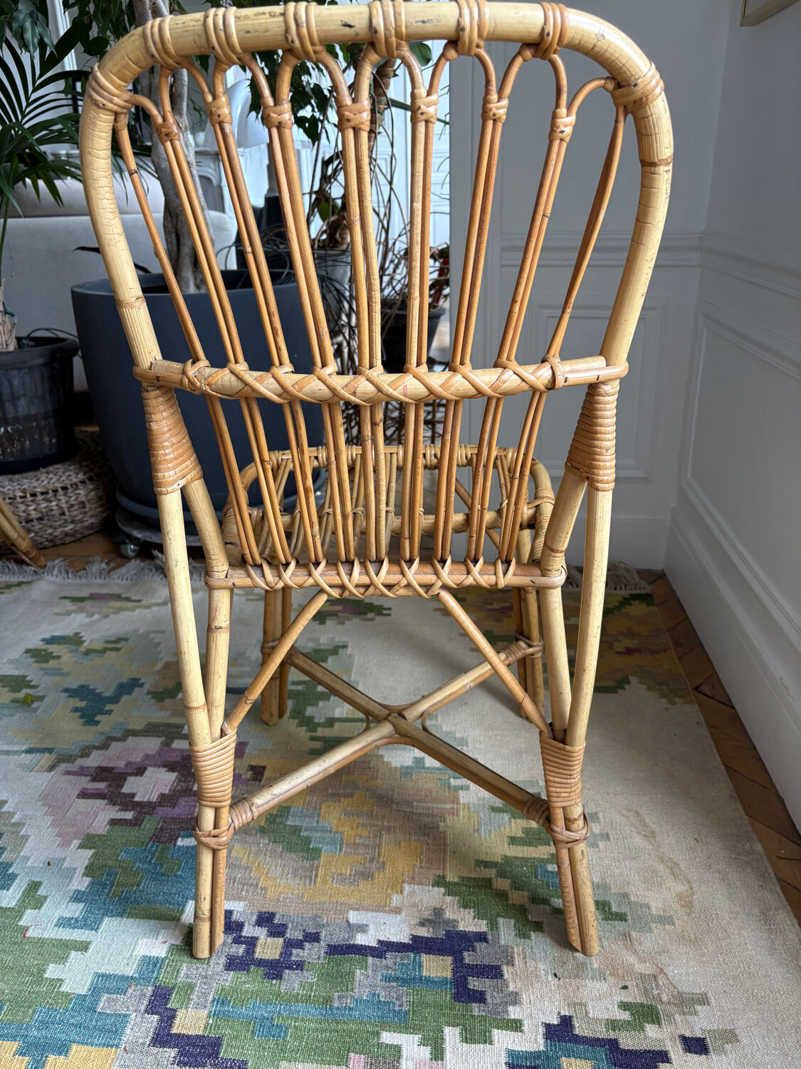 Rattan and bamboo chair from the 50s/60s.