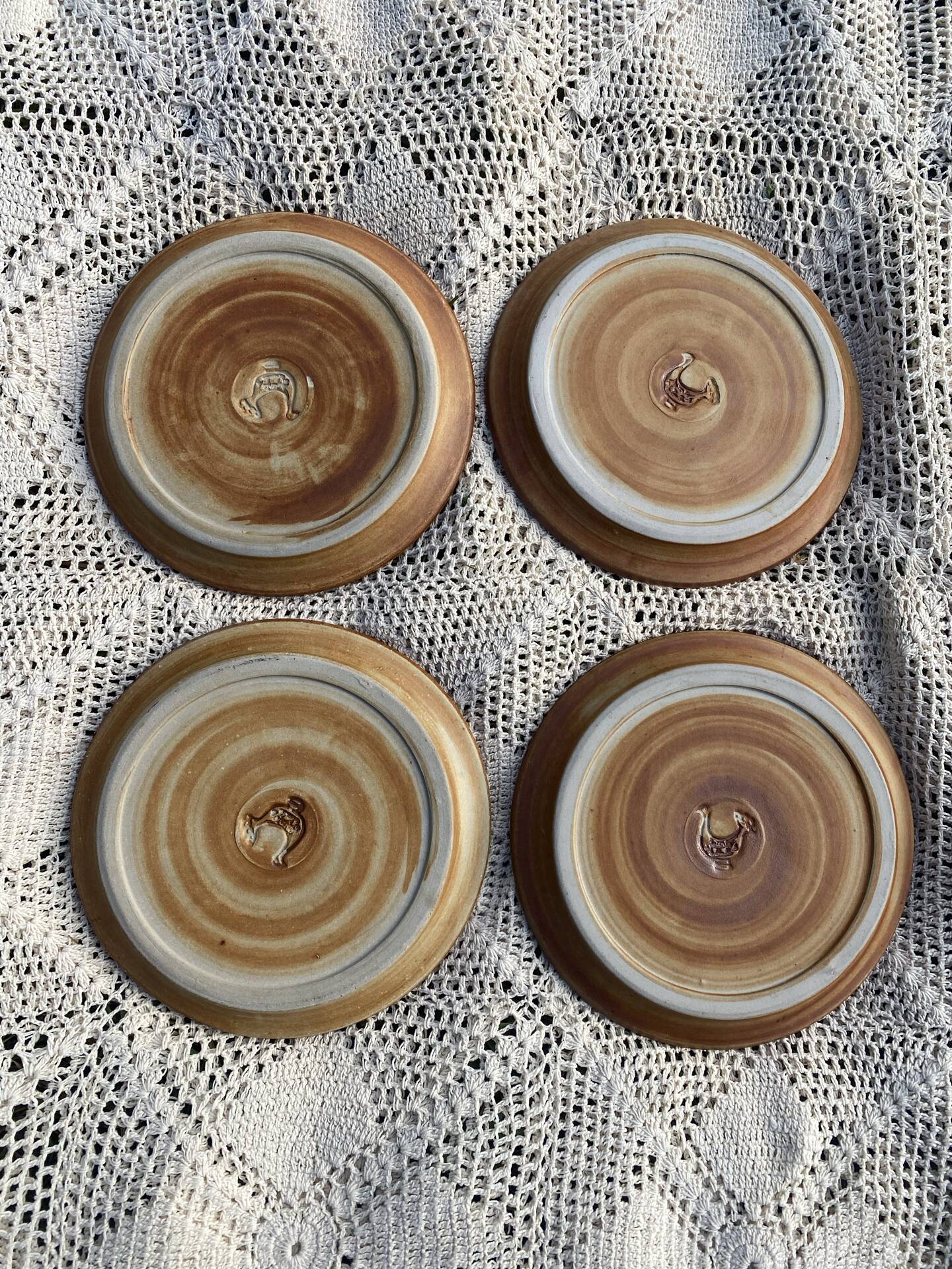 Madeleine Brault pottery service La Colombe 1960s