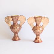 Vases Néoclassiques Espagnols en Cuivre Lustré, 19e