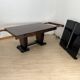 French Art Deco Expandable Dining Room Set, 1930, Set of 9