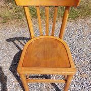 6 bistro chairs, light colour