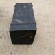 Vintage wooden travel trunk