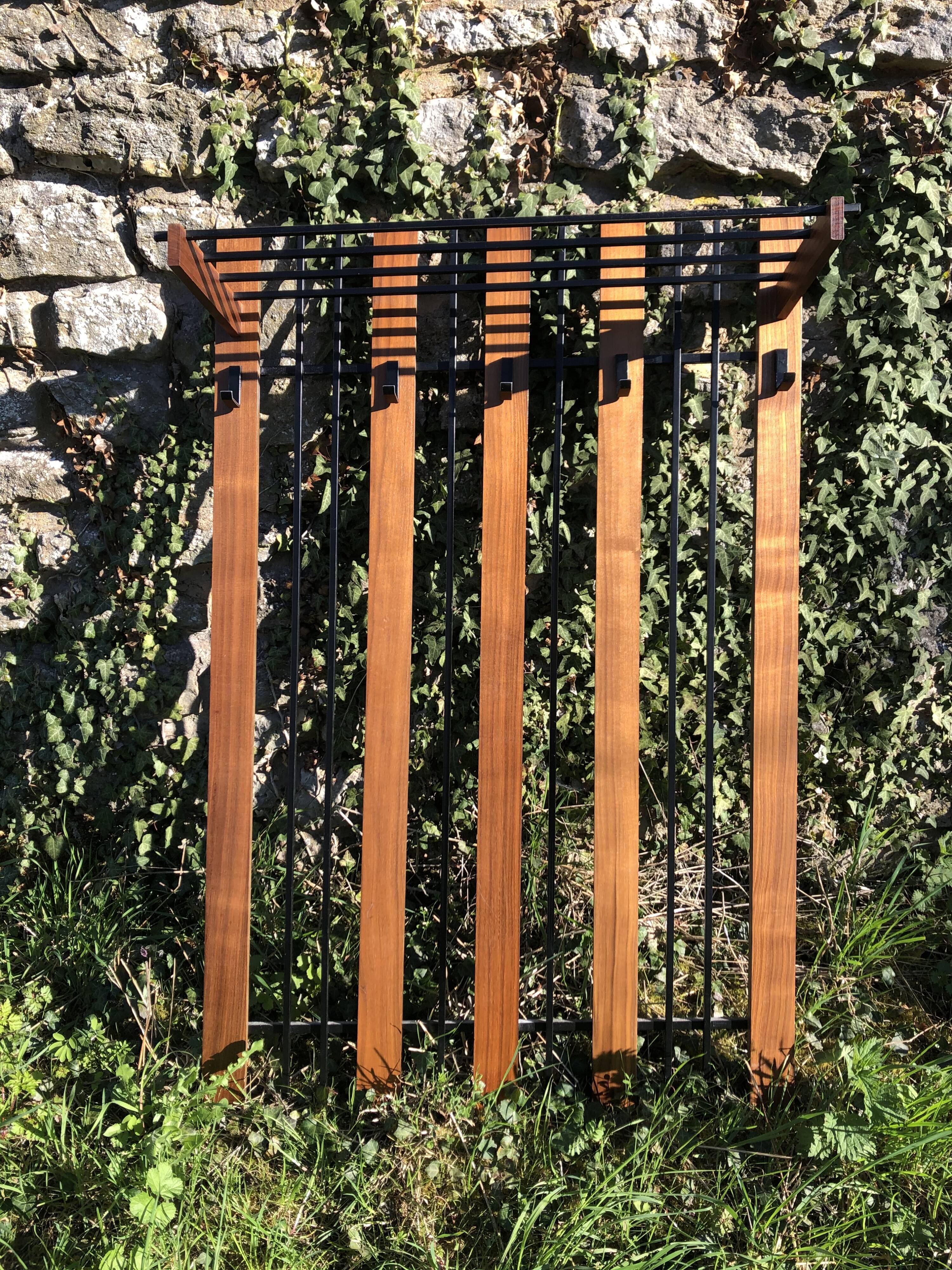 Vintage 60s hanging wall coat door
