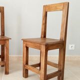 Antique chairs in solid walnut