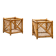 Pair of plant pots, wicker baskets Vivai Del Sud, 1970