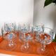 Set of 6 Arcopal Veronica Myosotis wine glasses