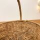 Natural wicker presentation basket