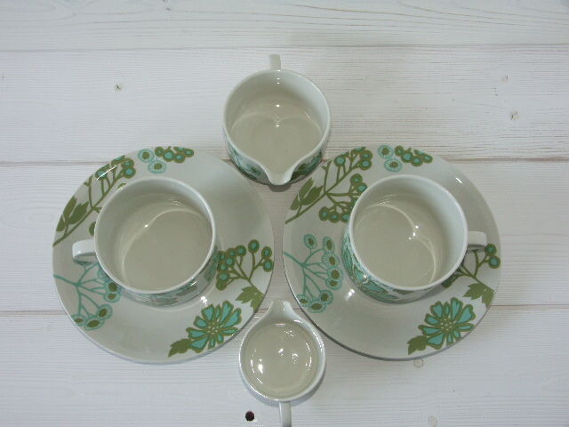 Scarlett Breakfast Set, Villeroy & Boch vitro porcelain, vintage 1967