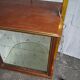 Art deco 1950 s walnut drinks bar cocktail liquor cabinet with lamp stand