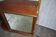 Art deco 1950 s walnut drinks bar cocktail liquor cabinet with lamp stand