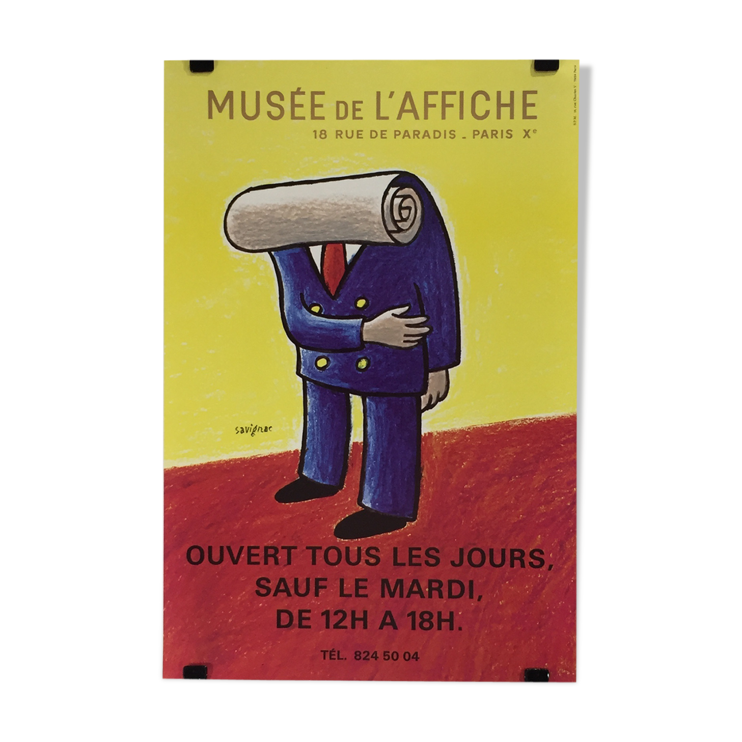 Poster Museum poster, illustration Raymond SAVIGNAC.