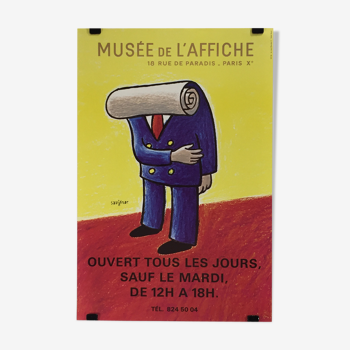 Poster Museum poster, illustration Raymond SAVIGNAC.