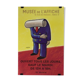 Poster Museum poster, illustration Raymond SAVIGNAC.