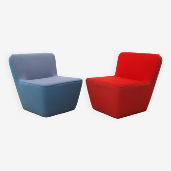 Pair of Tea low chairs, Sancal